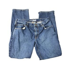 Carhartt Relaxed Fit Jeans Mens 34x32 Medium Wash Blue Denim Straight Leg Pants